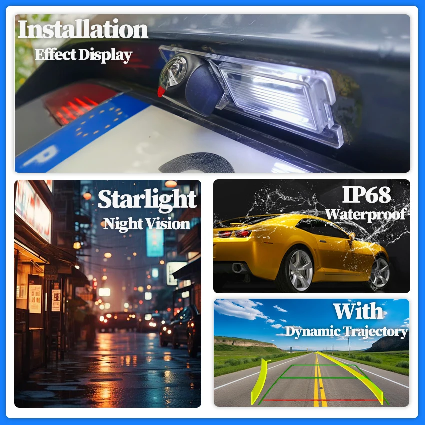 CCD Car Rear View Waterproof High quality RCA Camera Reverse Night Vision For Hyundai Elantra Sonata Accent Tucson
