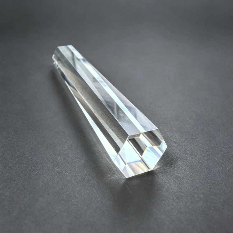 100x16mm Hexagonal Light Guide Rod, High Precision Hex Prism Light Pipe High Transmittance  Custom for Stage Light Lab
