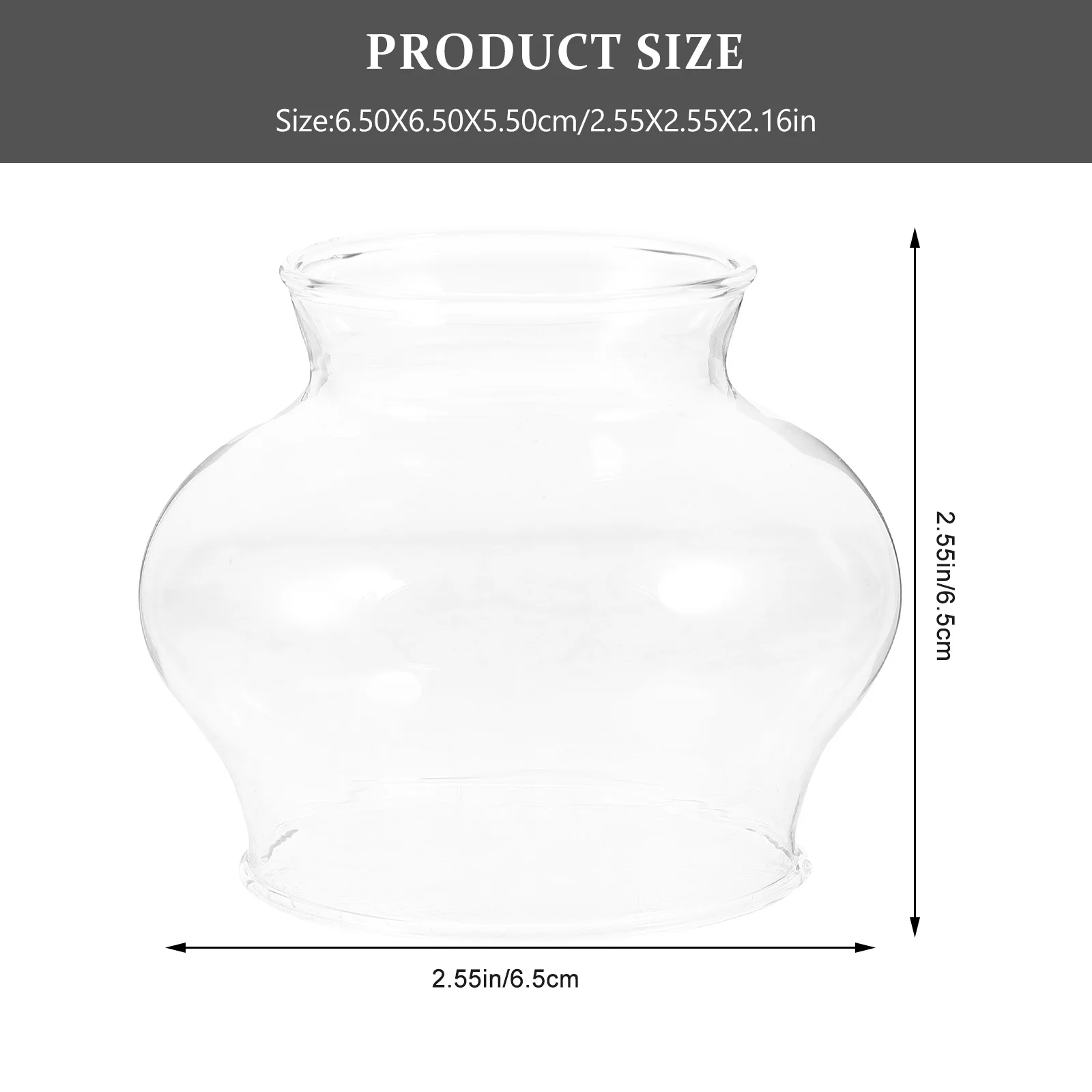 2Pcs Universal Lamp Parts Transparent Windproof Shade Replacement Small Lamp Shades Light Shade