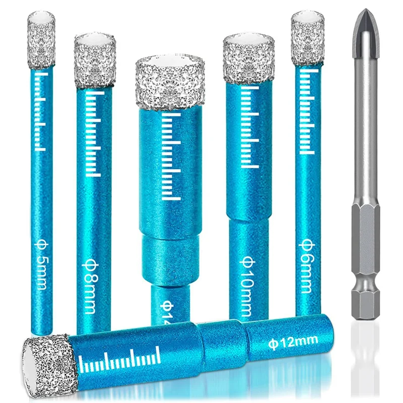 

AB35-Tile Drill Glass Diamond Drill Carbide Drill 5/6/8/10/12/14Mm Carbide Drill