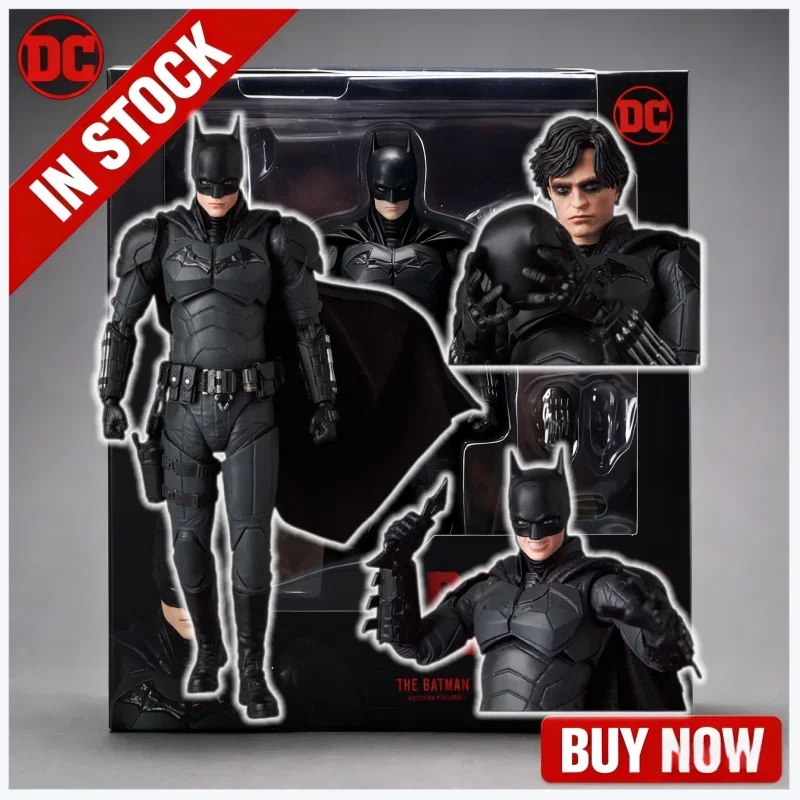 

In Stock Hot Anime Figurines The Batman Mafex 188 Robert Pattinson Movie Version Figurine Justice League Batman Action Kids Toy