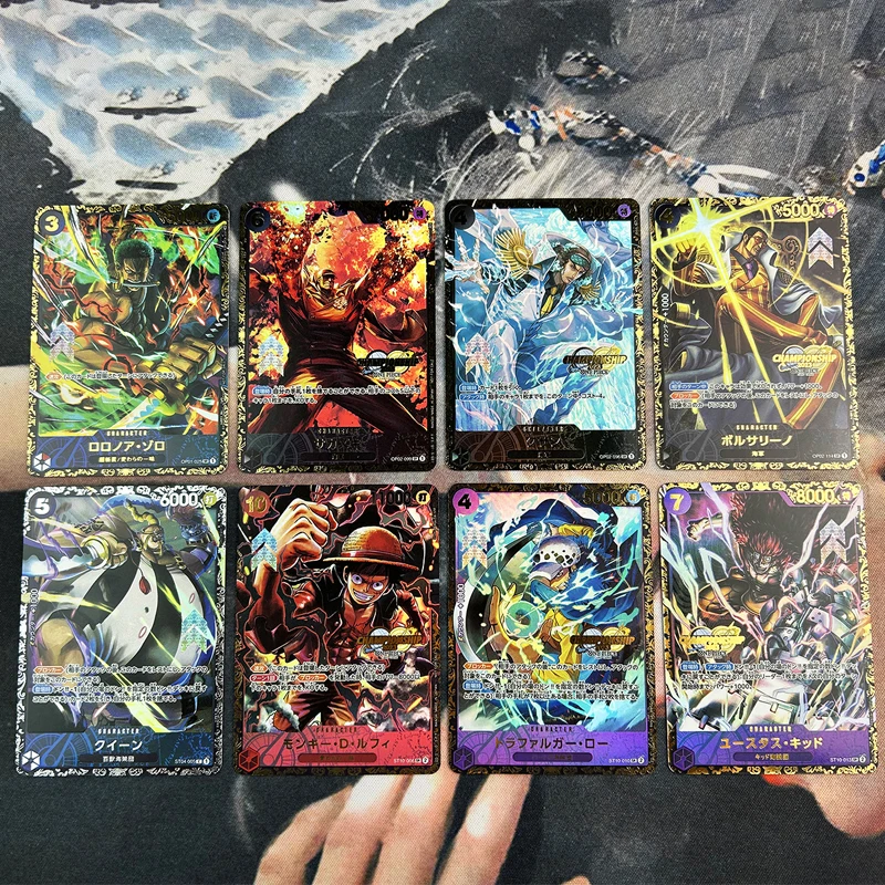 DIY قطعة واحدة بطل بطاقة أنيمي المنافسة بطاقة الكرتون احباط مختوم بطاقة لوفي بطاقة فلاش تحصيل بطاقة هدية الكريسماس #5