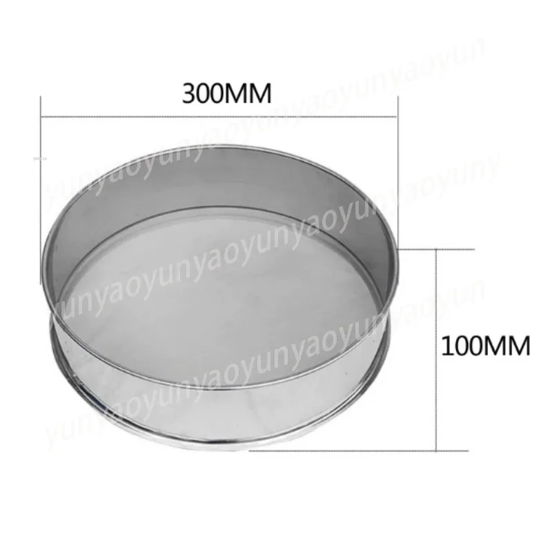 30cm Diameter 15cm Height Electric Vibrating Sifter, Stainless Steel Powder Sieve for Flour Herb Powder Screening