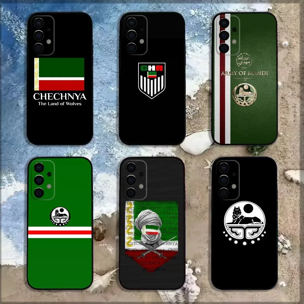 Chechnya Flag Phone Case For Samsung Galaxy A13,A21s,A22,A31,A32,A52,A53,A71,A80,A91 Soft Black Shell