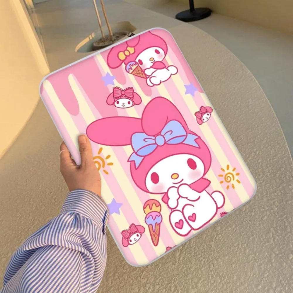 Sanrio Anime Kuromi Hello Kitty Melody Cute Cartoon Laptop Tablet Sleeve Bag for Ipad Pro 10 11 12 13 14 15 Inch Air3 4 Set Bag