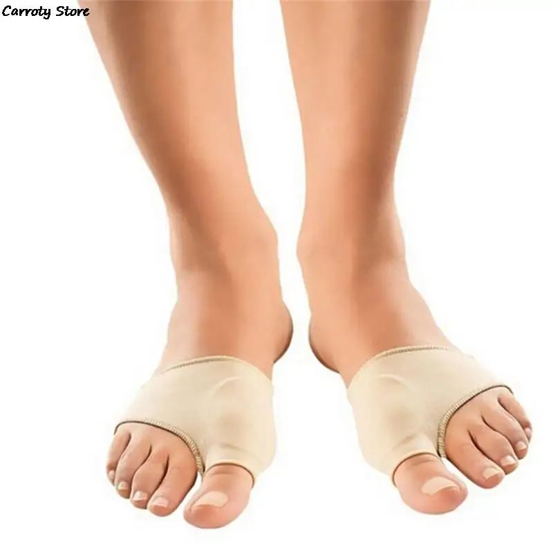 2Pcs Feet Care Big Toe Hallux Valgus Corrector Orthotics Bone Thumb Adjuster Correction Pedicure Socks Bunion Straightener