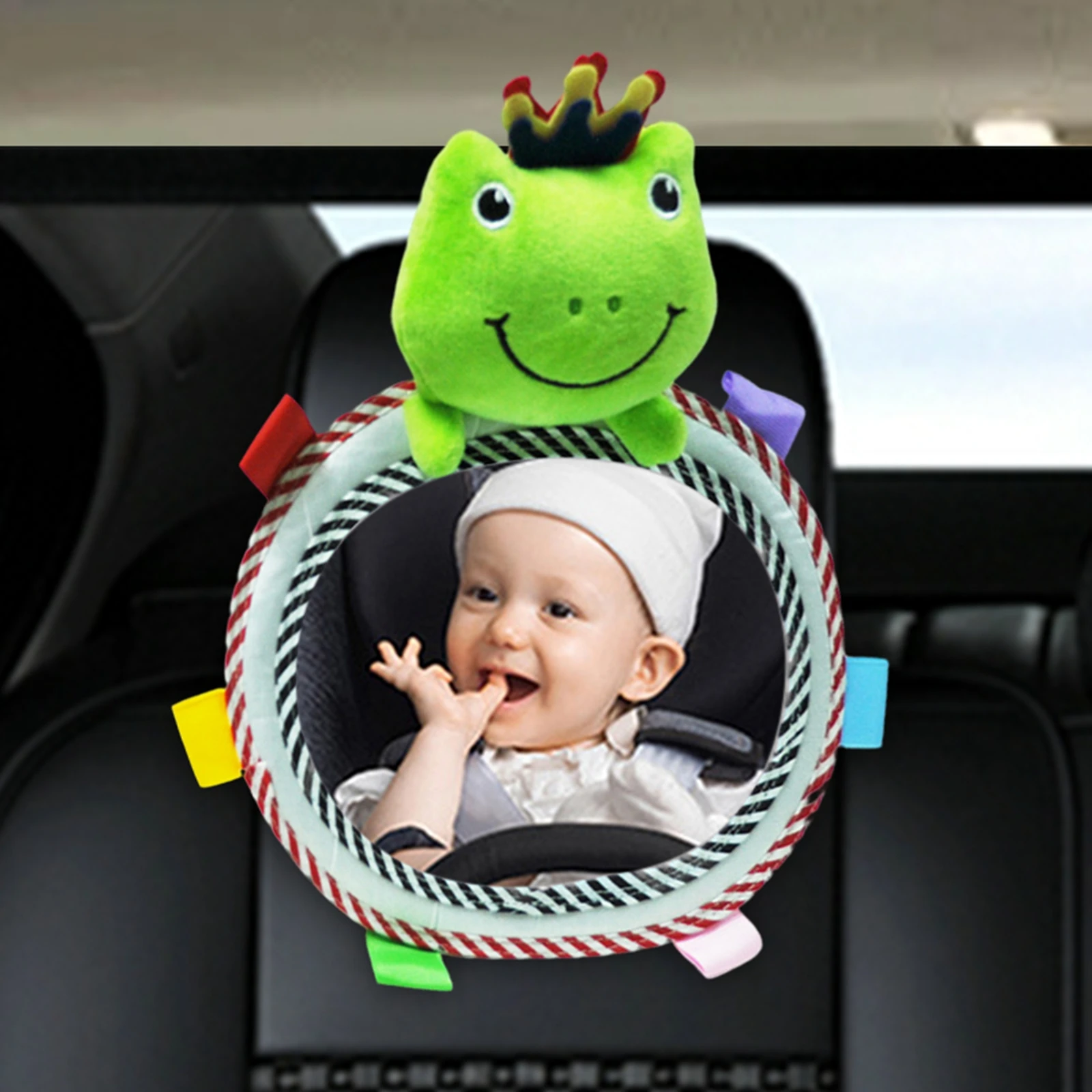 Car Back Seat Mirror Safety View Mirror Adjustable Cute Rear Facing Mirrors Spot Infant Mirror for Child Kids Baby Toddler