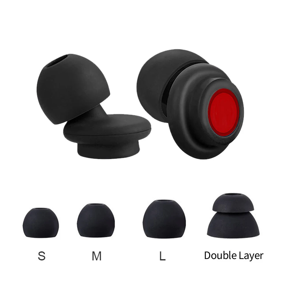 Portable Noise Reduction Silicone Soundproof Ear Plugs Sleep Professional Ears Earplug Soft Anti-Noise Sponge Sleeping Earplugs