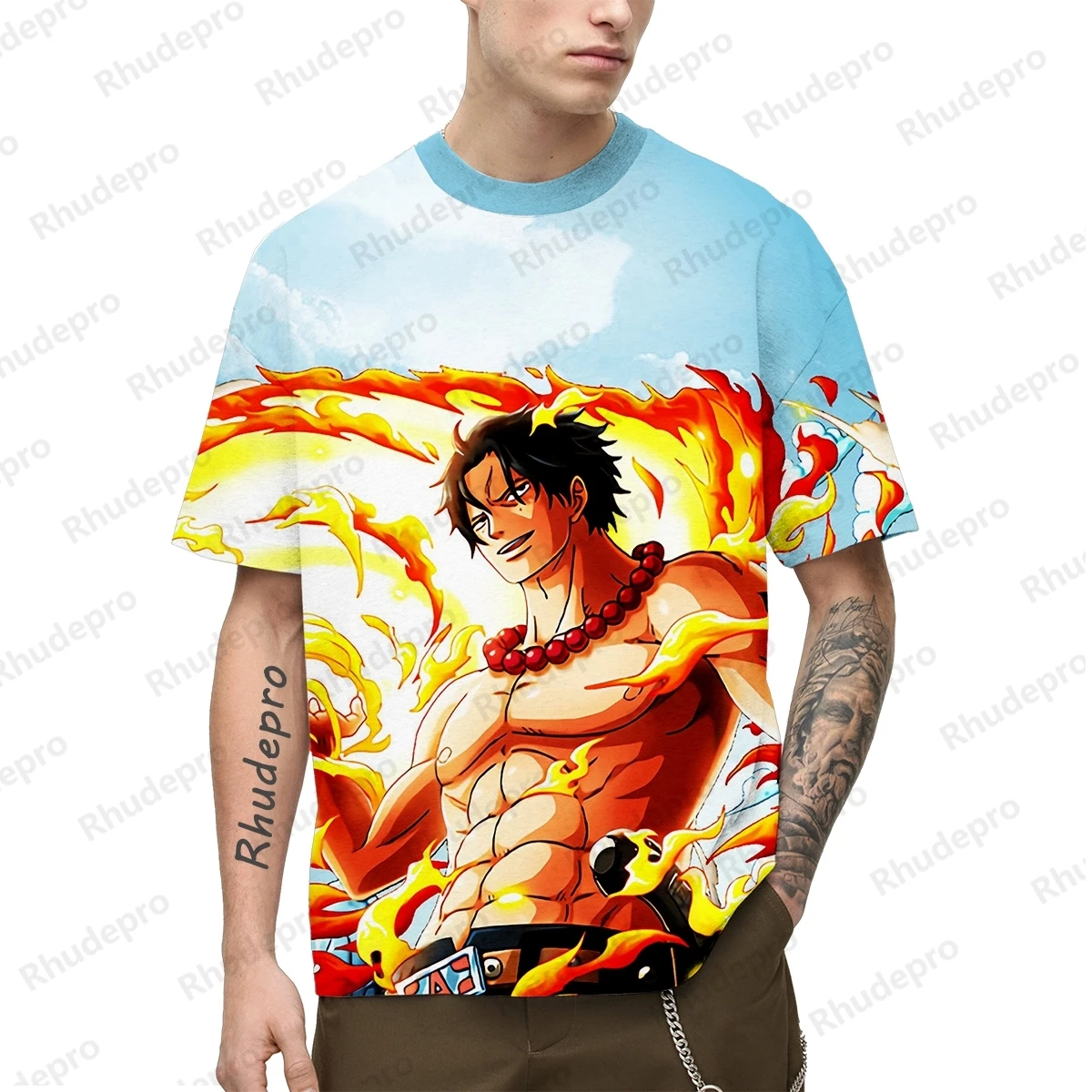 

2025 Men One Piece Anime Monkey D. Luffy 3D Printing Cosplay T-shirt Women's And Children's Street T-shirts Large Top Oversized