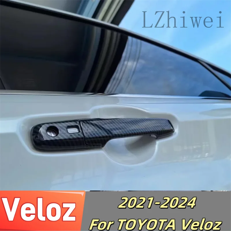 

For TOYOTA Veloz 2021-2024 Exterior Accessories Car Door Handle Catch Protection Cap Handle Bowl Cover Trim ABS