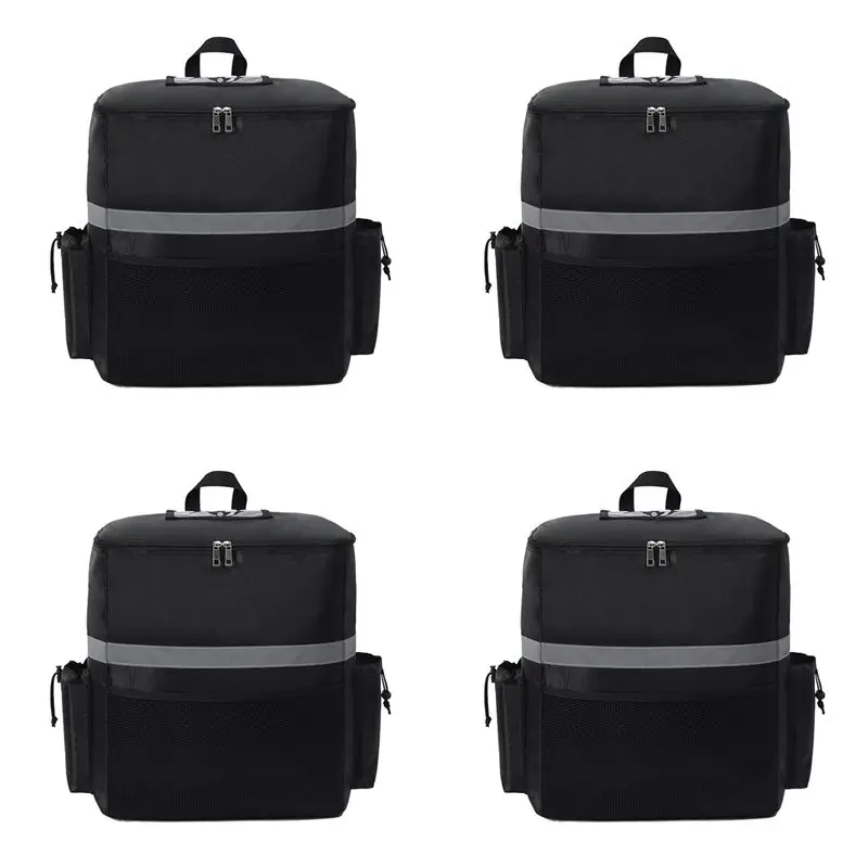 TEXU 4X Food Delivery Backpack Pizza Delivery Bag Insulated Delivery Bag For Bike Delivery Food Delivery Bag