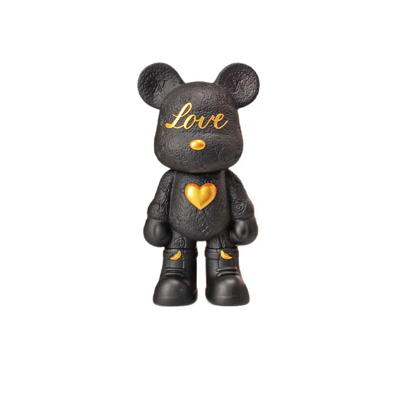 New Version Love Bear Statue Yuanbao Bear Modern Luxury Stylish Trendy Toy Entryway Wine Cabinet TV Stand Home Decor Ornament