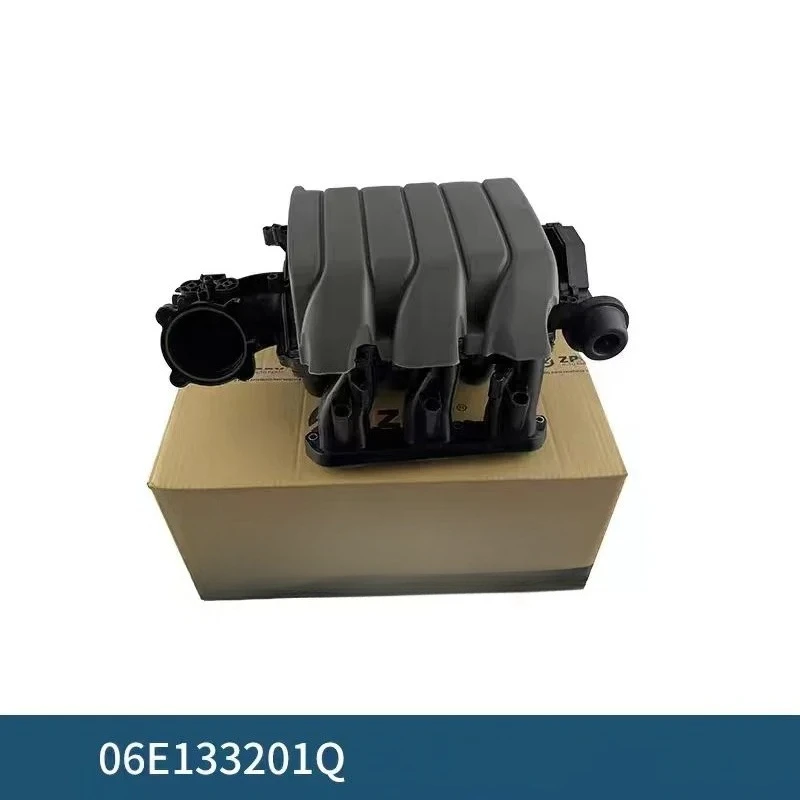 Engine Parts Air Intake Branch Assembly and Valve for A6L C6 C7 A7 2.4 2.8 ModelsAu di Q 06E133201 06E133210K