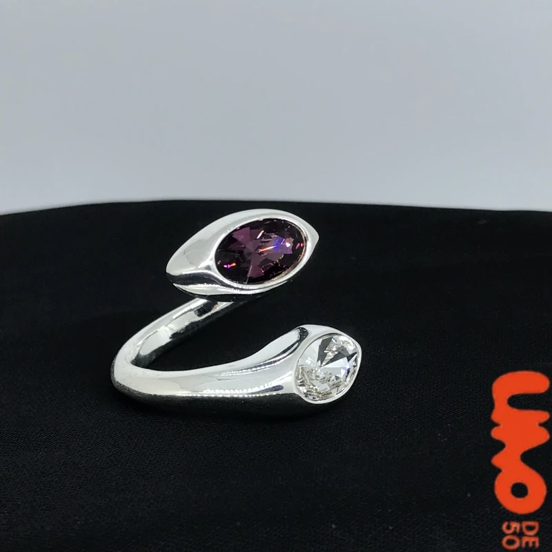 

2025 Best-selling Explosions UNO DE 50 Irregular S925 Silver Temperament High Sense of Luxury Metal Fashion Commuter Joker Ring