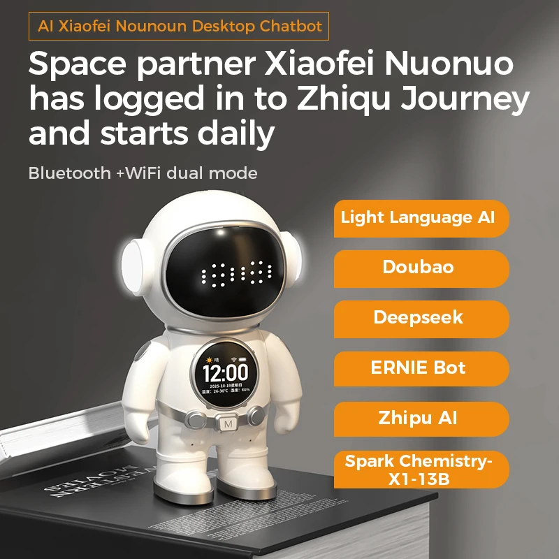 

Smart AI Robot Early Education Conversational Chat Smart Weather and Time Queries Encyclopedia Q&A Wake-Up Function Kids Gift