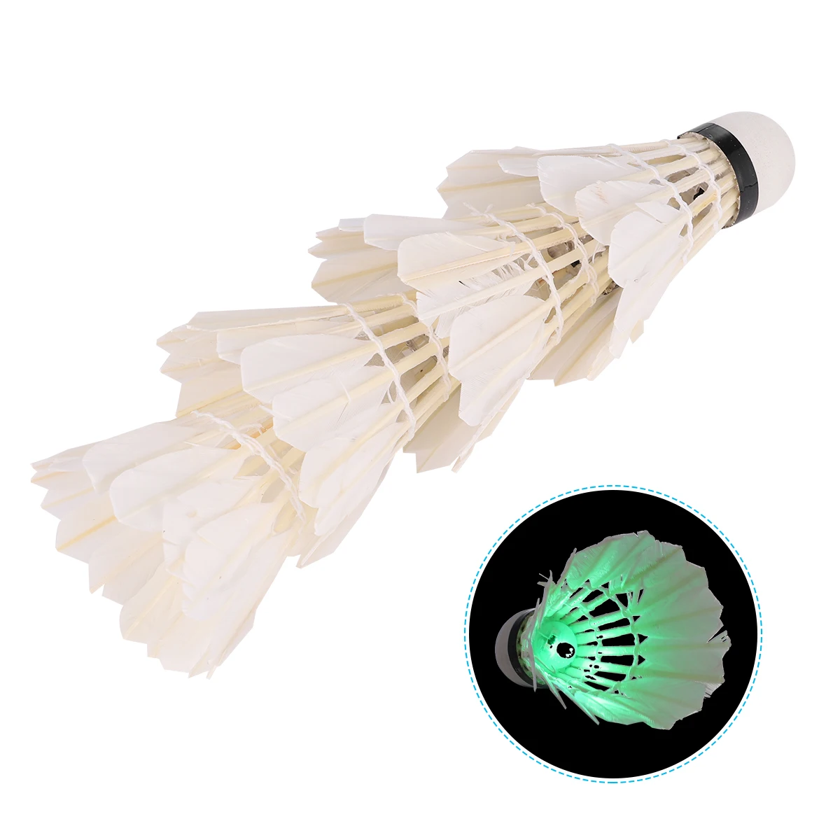 

4pcs Luminous Badminton Balls Durable Shuttlecocks Colorful Night Light Glow LED Badminton Light Up LED Shuttlecock