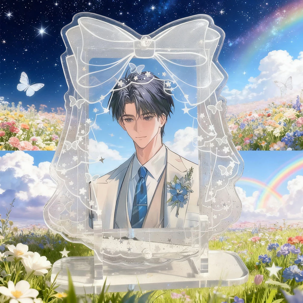 3-Inch Acrylic Photo Frame, Clear Korean Style