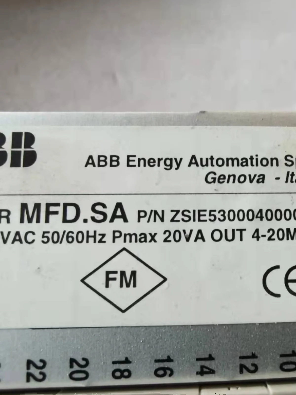 ABB Flame Controller UVISOR MFD.SA Original Spot ZSIE53000400000