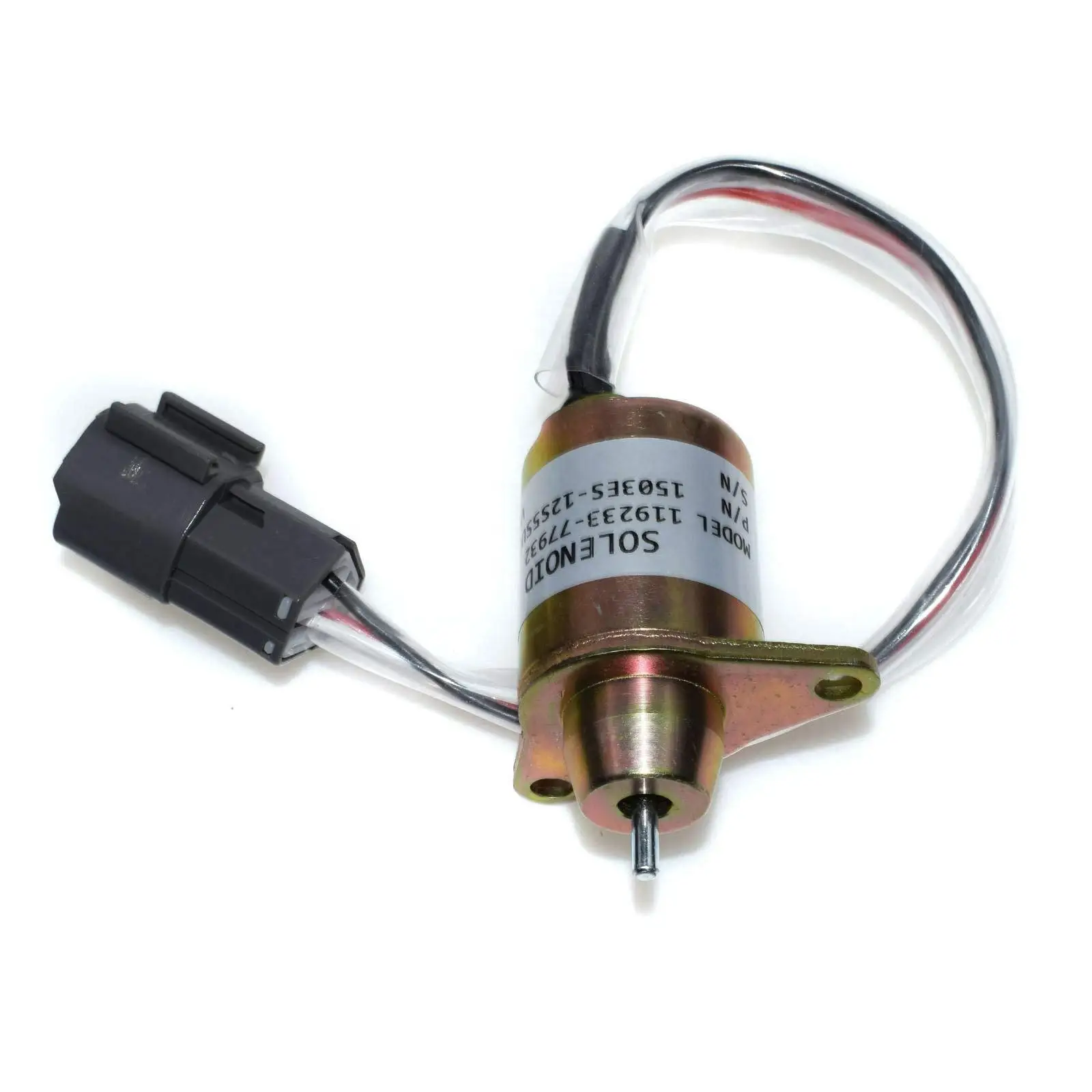 

Construction Machinery Parts M810324 119233-77932 1503ES-12S5SUC12S Fuel Pump Solenoid Valve 12V Fuel Shut Off Solenoid