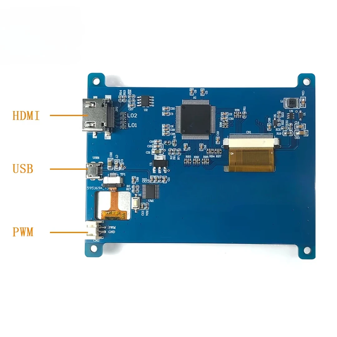 Industrial 4.3 Inch TFT LCD MonitorS HDMI IPS Screen 800*480 Resolution 300 Nits Display Screen