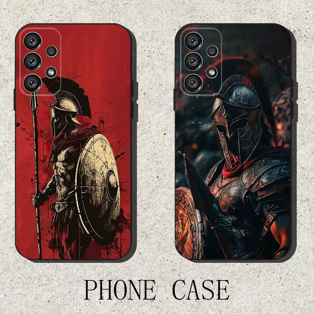 

Spartan Cool Phone Case For Samsung S25,S24,S21,S22,S23,S30,Ultra,S20,Plus,Fe,Lite,Note,10,9,5G Black Cover