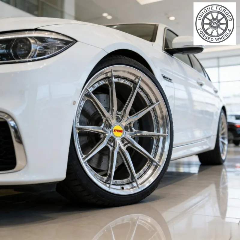 26 Style Glossy Silver 16 17 18 19 20 Inch 2‑Piece 5‑Hole Deep Dish Chrome Forged Wheels For BMW For Benz For 911 For Lamborghin