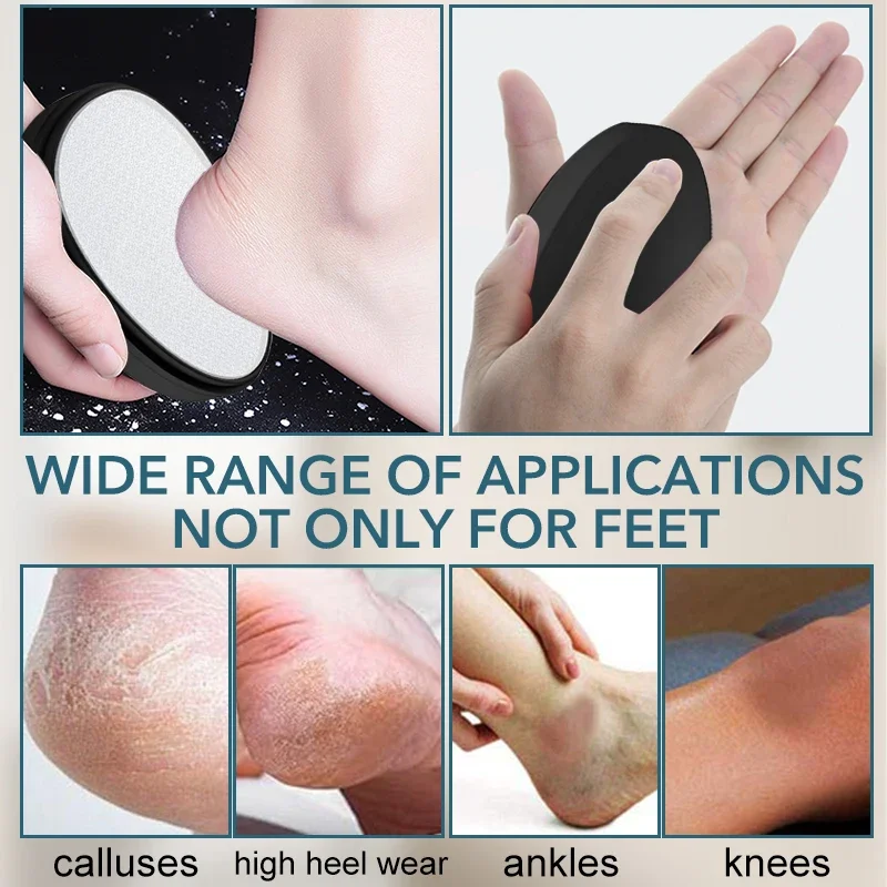 Lima de placa de pie de nanovidrio, borrador de pelo de cristal para pedicura, depilación física, depiladora segura indolora, herramienta reutilizable para el cuidado de los pies, 1 ud.