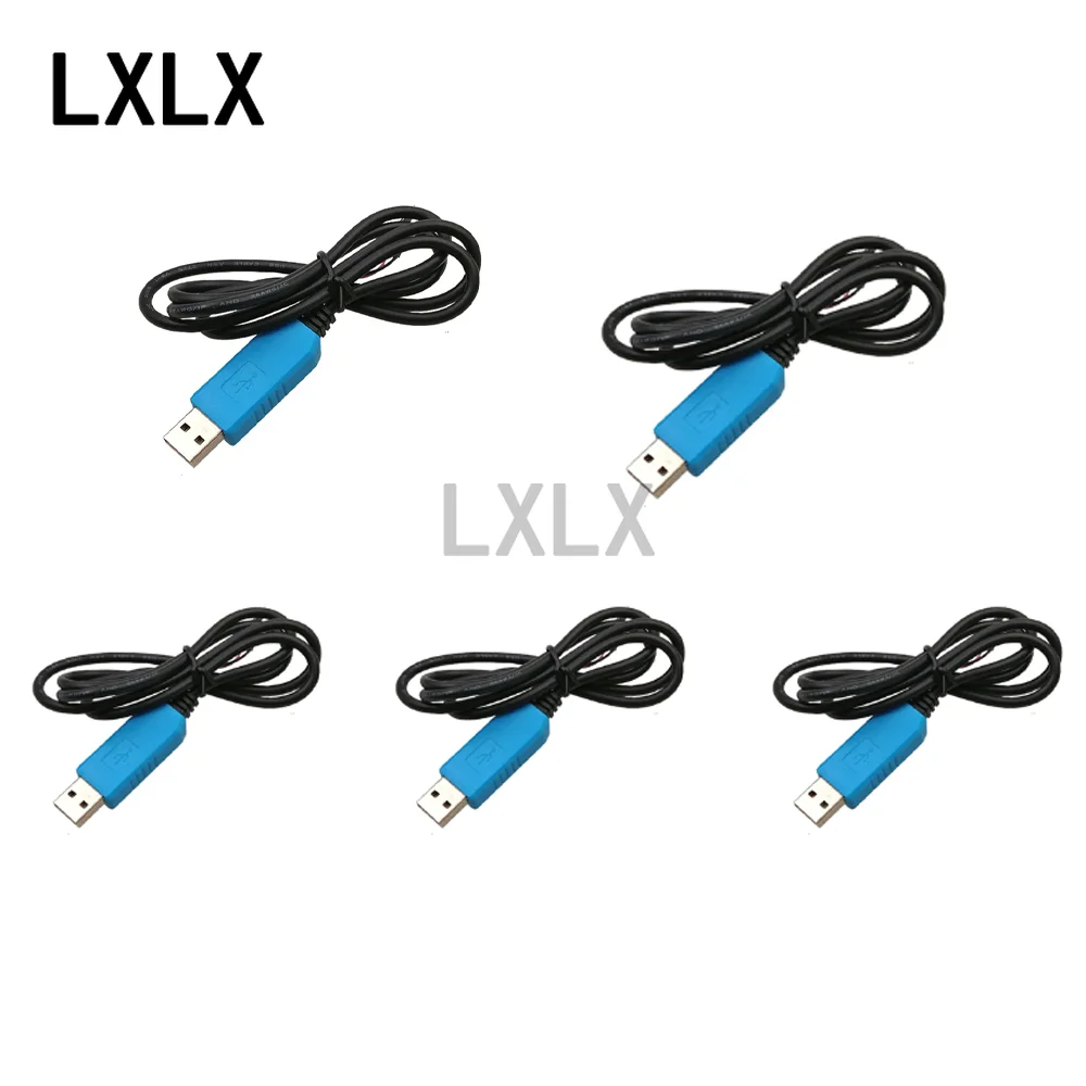 LXLX1  5pcs Blue PL2303TA Download Cable USB To TTL RS232 Module Upgrade Module USB To Serial Download