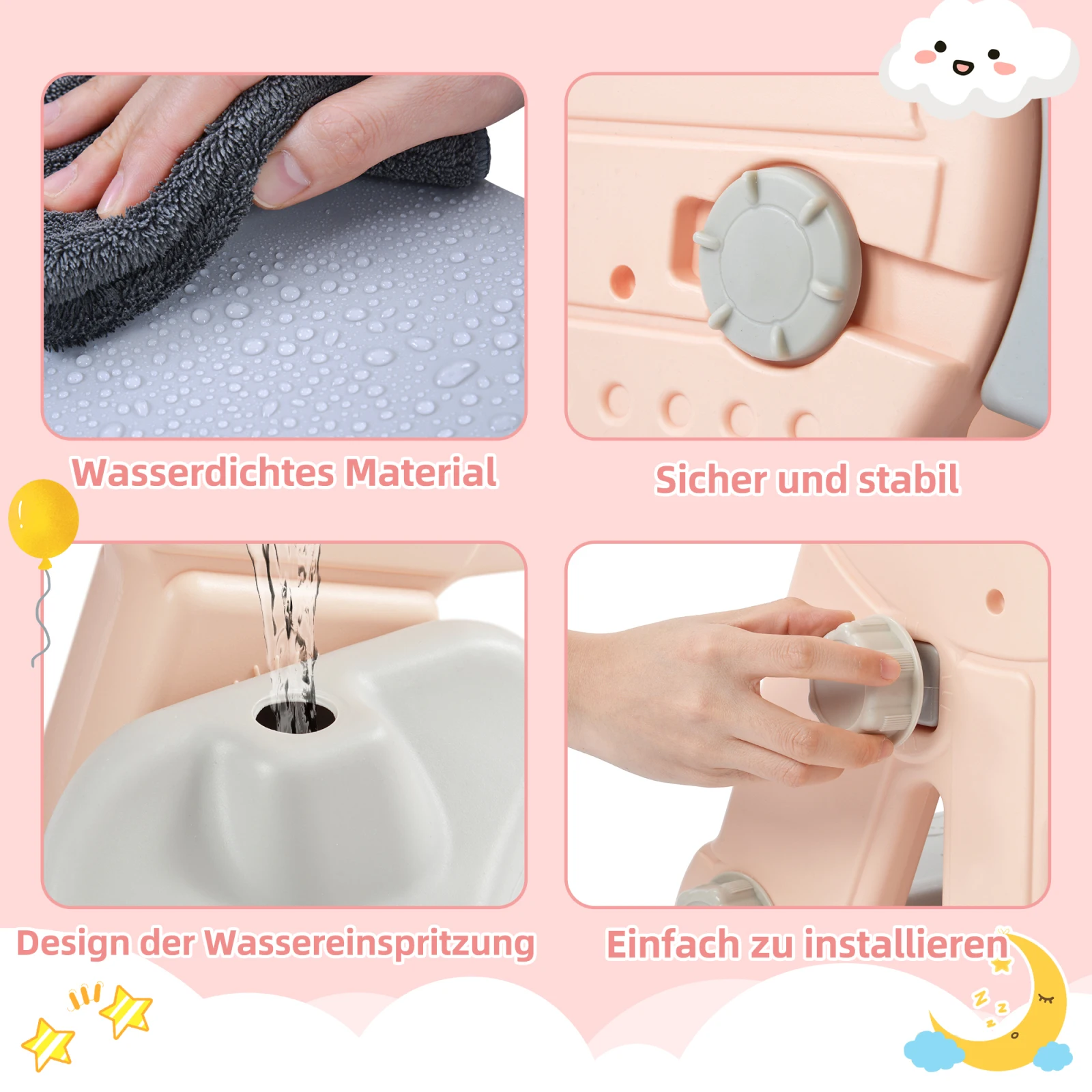 Scivolo per bambini, altalena scorrevole per bambini 4 In 1 con st da basket, scala da arrampicata, scivolo da giardino con scivolo a battente per