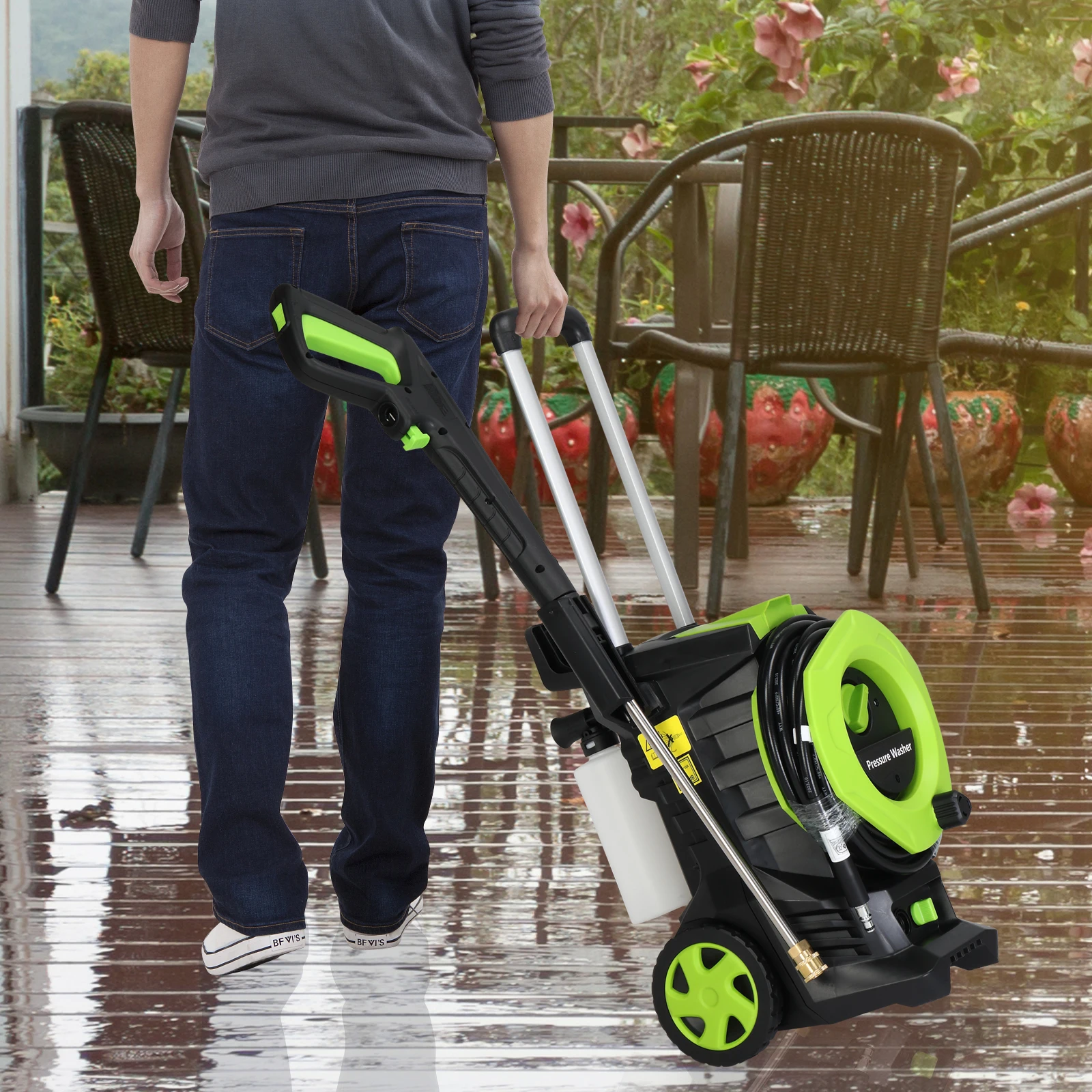 110.00V 203A 2000W High Pressure Cleaner Green