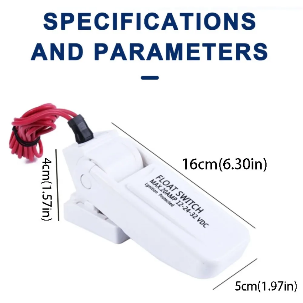 DC 12V Water Pump Switch Automatic Submersible Float Switch Water Level Controller Electric Automatic Electric Pump Boat