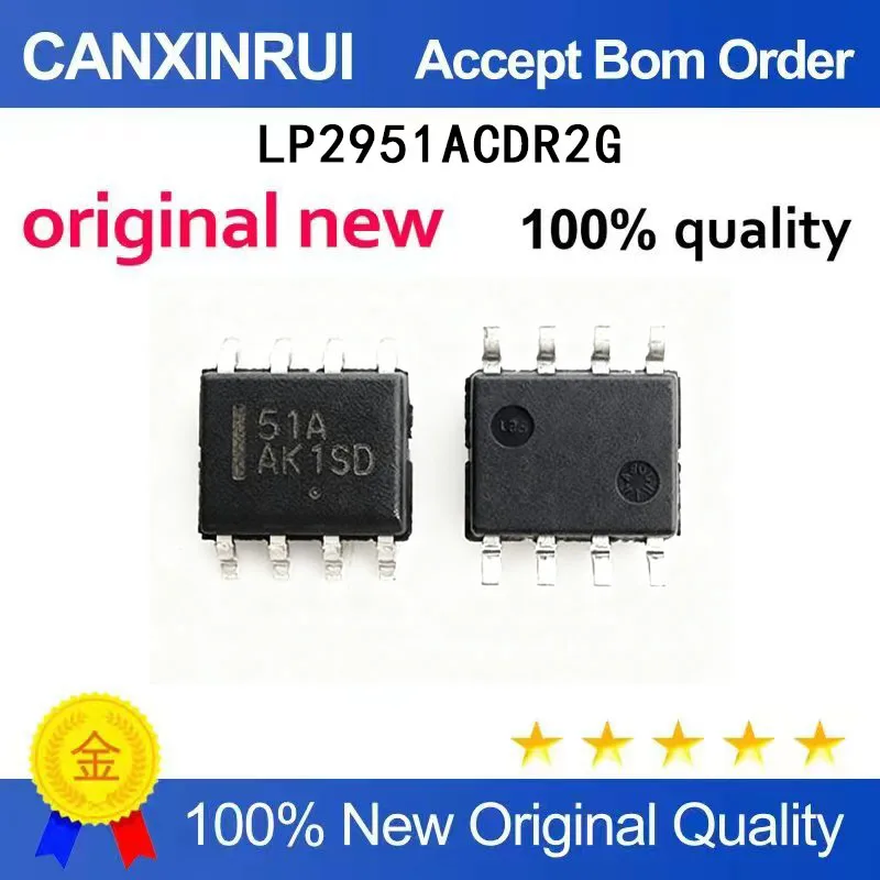 

(5-100 Pieces) LP2951ACDR2G silk screen 51A LP2951ACDR LP2951 SOP8 packaging spot chip IC