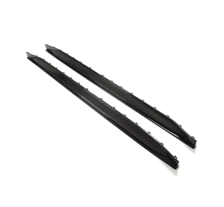 For BMW G82 G83 M4 Competition CS 2020-2026 Carbon Fiber OEM Style Side Bumper Skirts 51778084409 51778084410