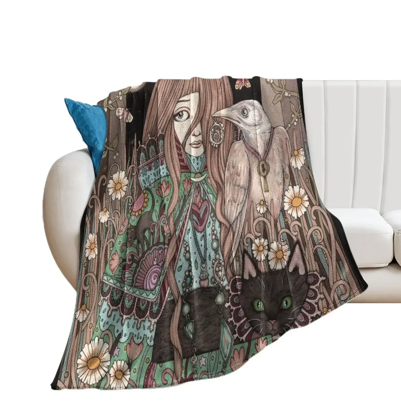 The High Priestess Throw Blanket Weighted cosplay anime Baby Blankets