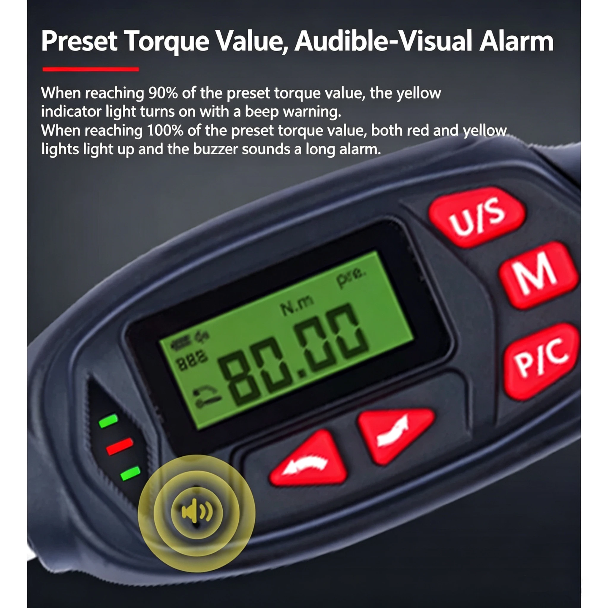 KOOLIWEI Digital Torque Wrench 3/8