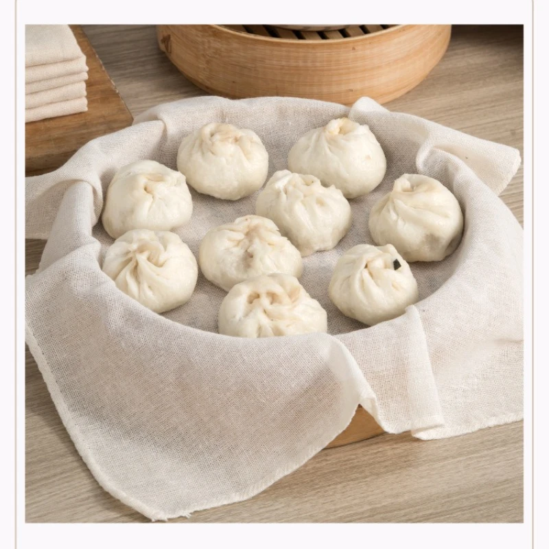 5 pçs cesta de vapor pano feito de algodão puro cozido no vapor arroz gaze filtro pano antiaderente esteira vapor ferramentas cozinha