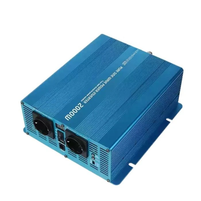 

Мощный солнечный инвертор USB 5 В 2,1 А, чистый синусоидальный инвертор постоянного/переменного тока, мощность 2000 Вт, солнечный инвертор