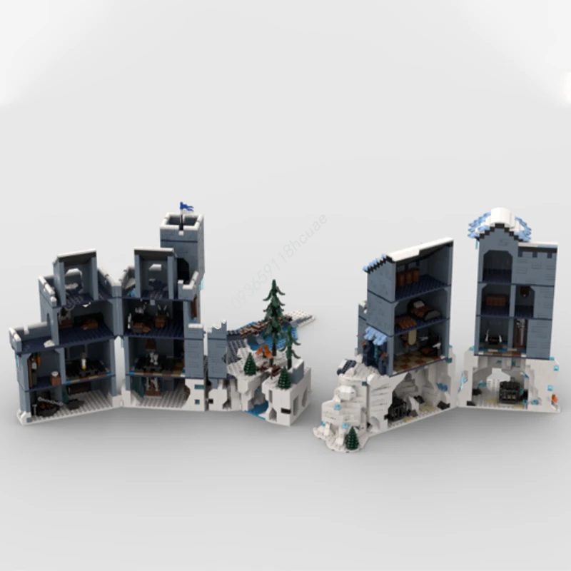 

3866 шт. MOC «Фатраса снежной гвардии», строительные блоки, рождественские забавные и образовательные «сделай сам», идеально подходят для обучения молодежи, подарок