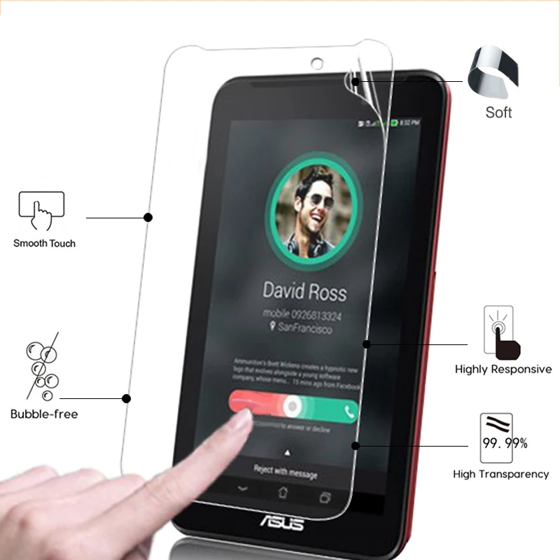 Глянцевая защитная пленка для ЖК-экрана премиум-класса HD для Asus Fonepad 7 FE170CG 7,0 дюйма, передняя прозрачная защитная пленка для планшета