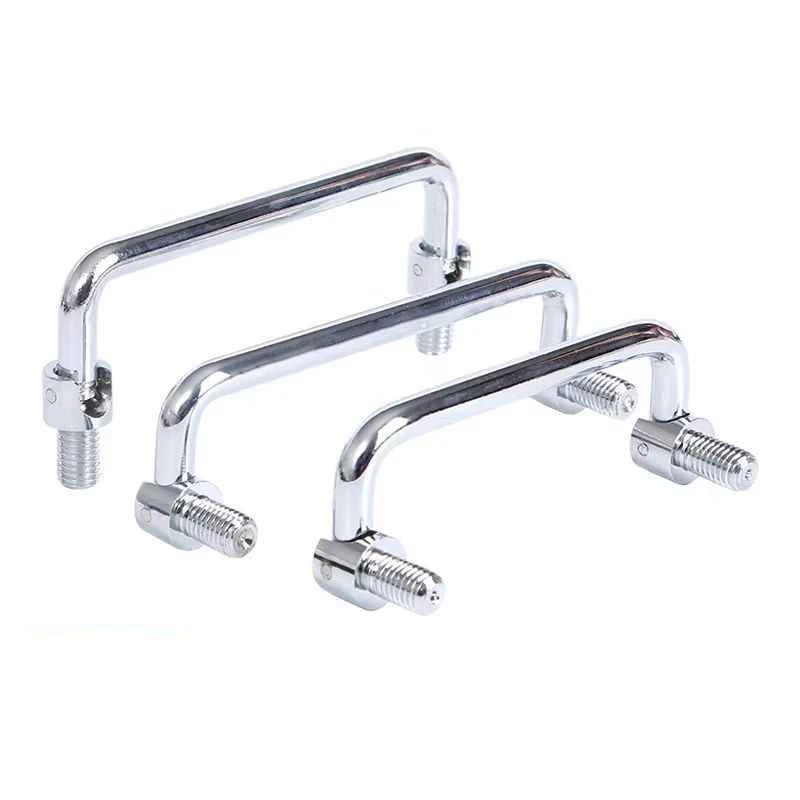 

304 Stainless Carbon Steel Cabinet Handle 90° Right Angle Folding Rotatable Handle Chrome Plated Handle For Electrical Cabinet