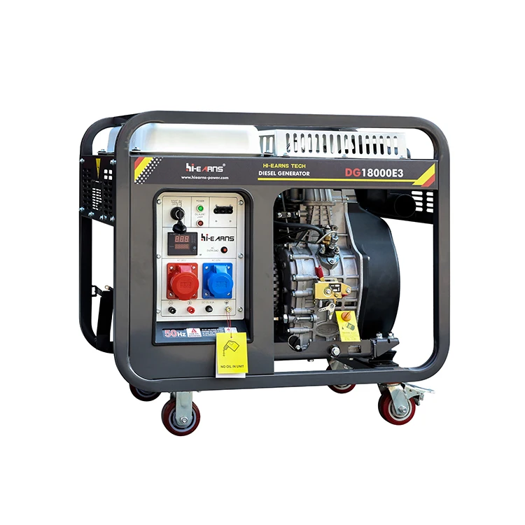 12kw Open Fram Style Diesel Generator With Single Cylinder Diesel Engine