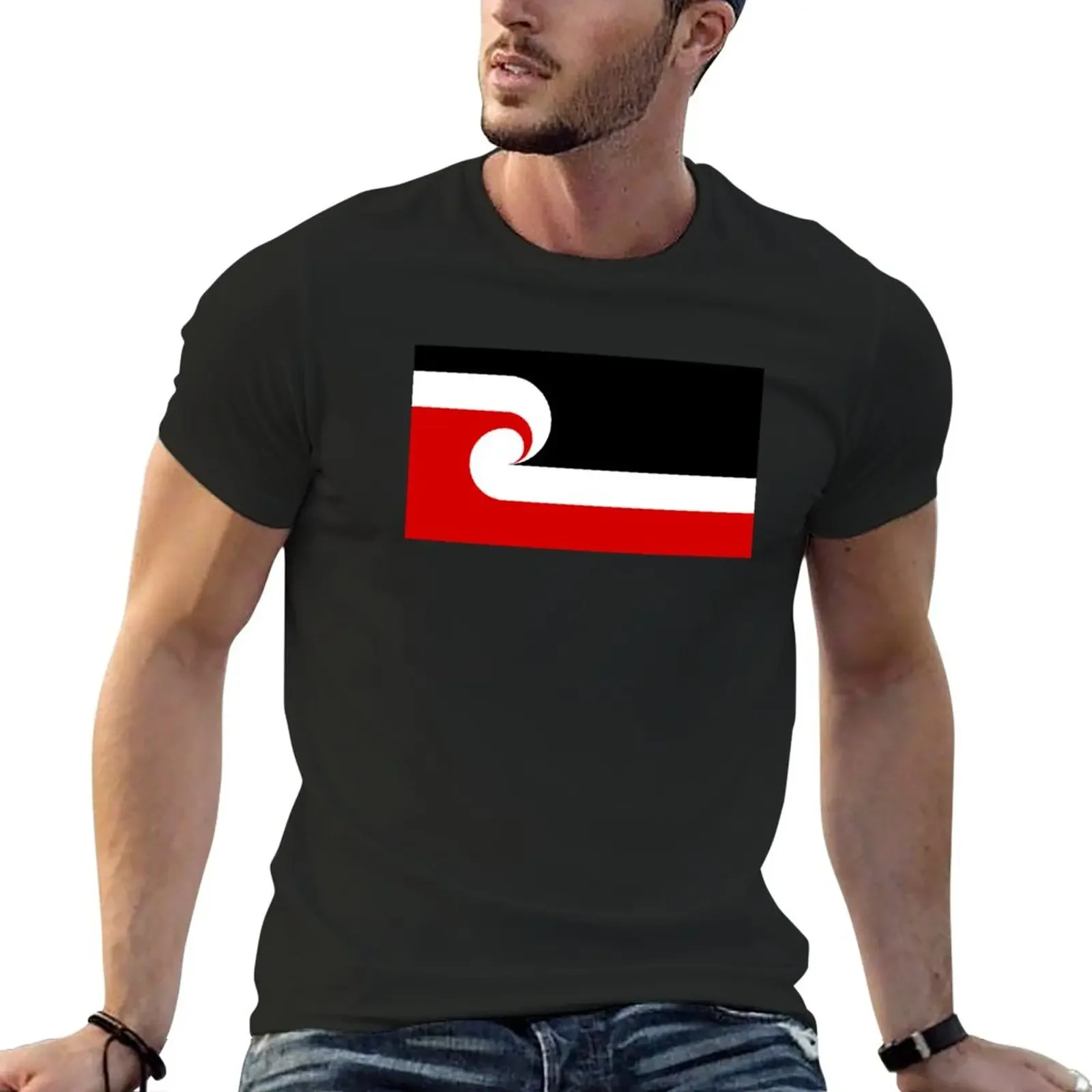 New Tino rangatiratanga Flag T-Shirt Oversized t-shirt aesthetic clothes quick drying shirt mens clothing