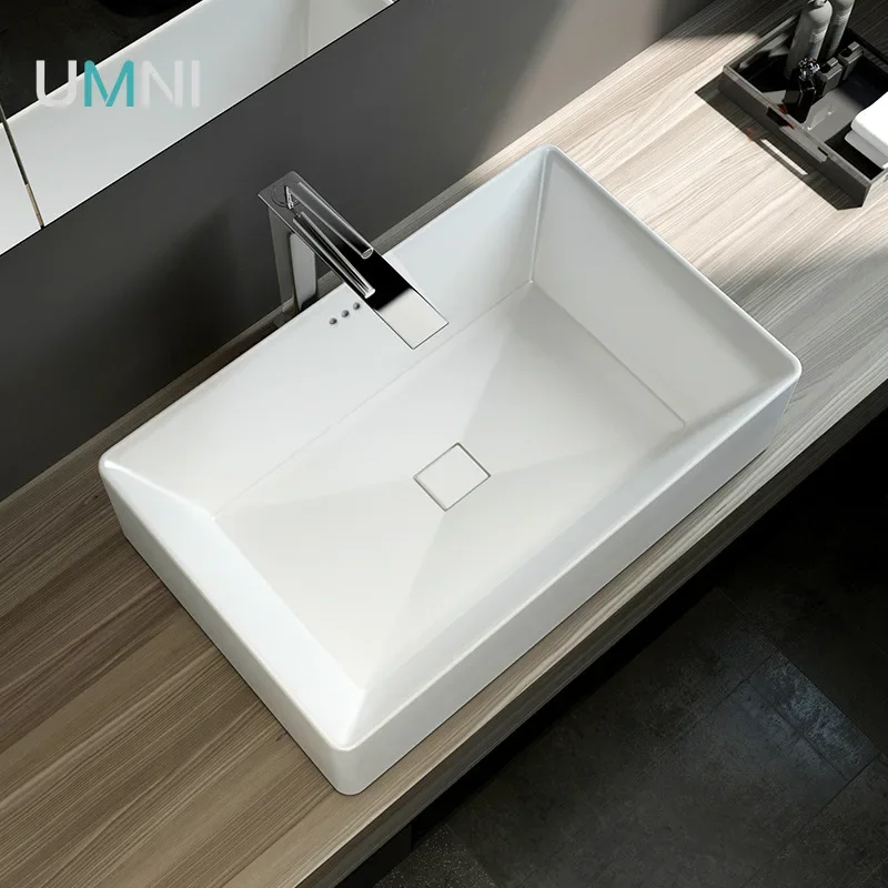 Counter basin anti-splashing water large size heightened washbasin bathroom washbasin household
