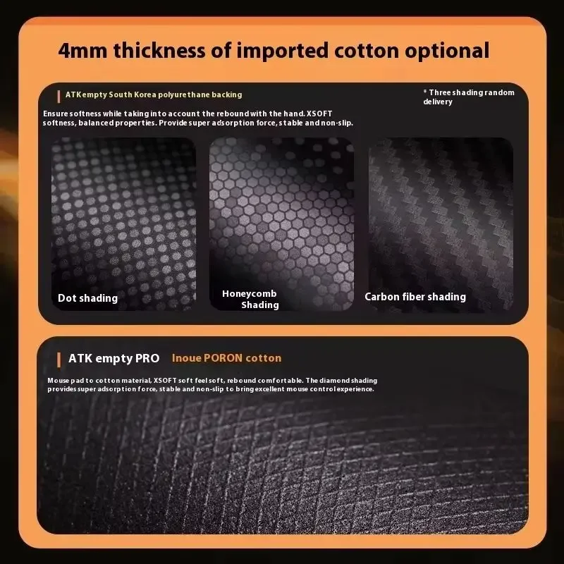 لوحة ماوس ألعاب ATK Kong Xsoft مضادة للانزلاق مايكرو فيلفيت تاتش لا تؤذي الأيدي لوحة ماوس الألعاب لوحة التوازن إيقاف التشغيل المستقر