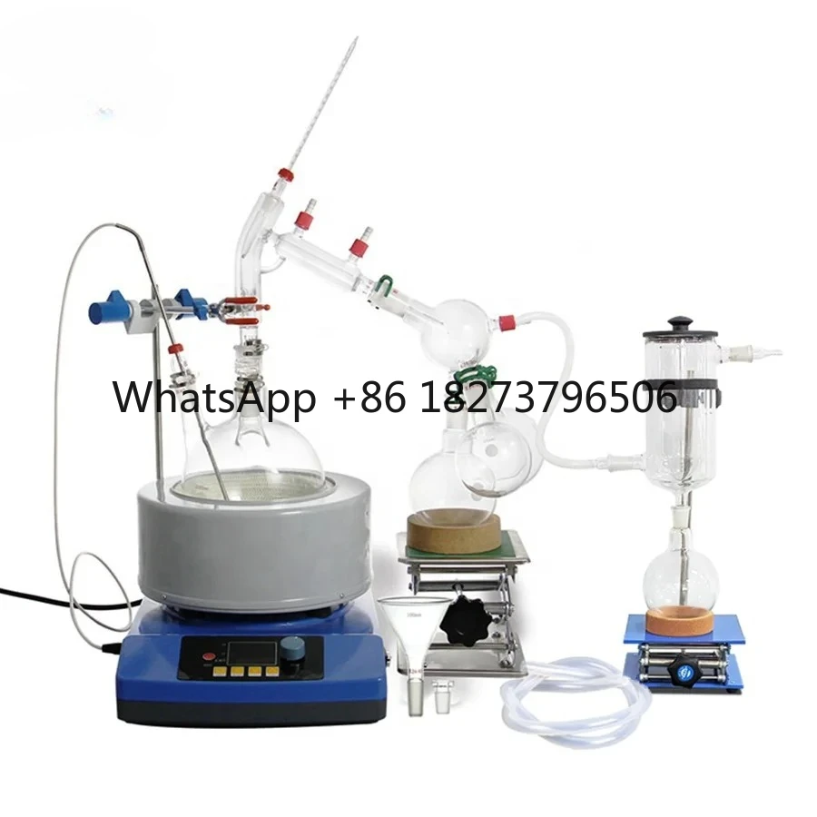 Short Path Distillation Kits 5l met Reflux Design Kleine continue distilleerder