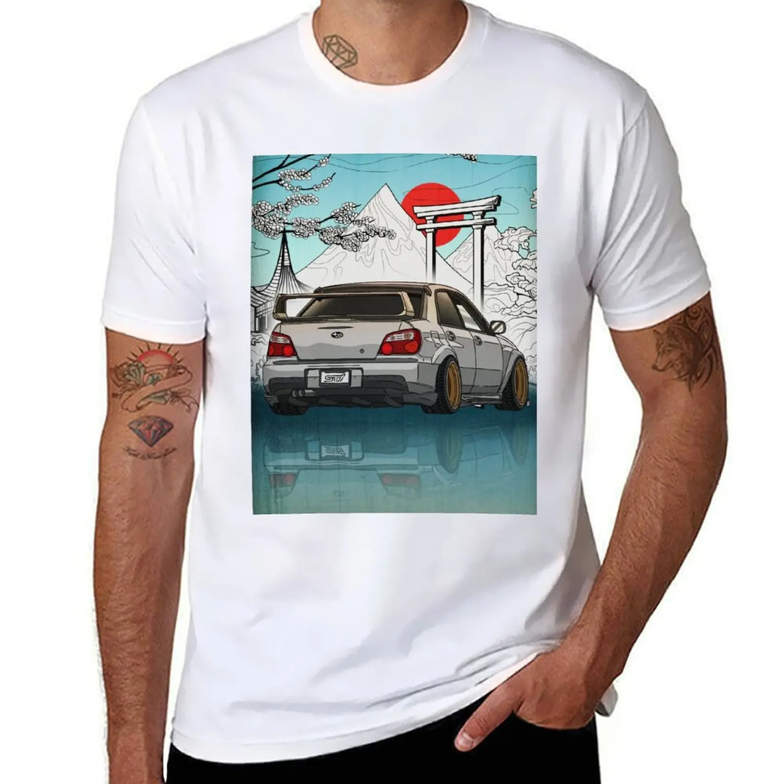 

Bugeye JDM Subie WRX STi in Japanese Art T-Shirt t shirts for man pack cotton t shirts for man cotton T-Shirt
