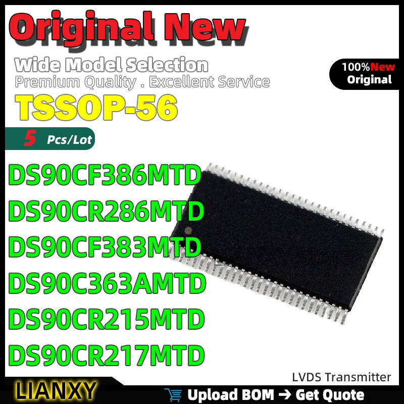 

5 шт. TSSOP-56 DS90CF386MTD DS90CR286MTD DS90CF383MTD DS90C363AMTD DS90CR215MTD DS90CR217MTD LVDS передатчик новый оригинальный