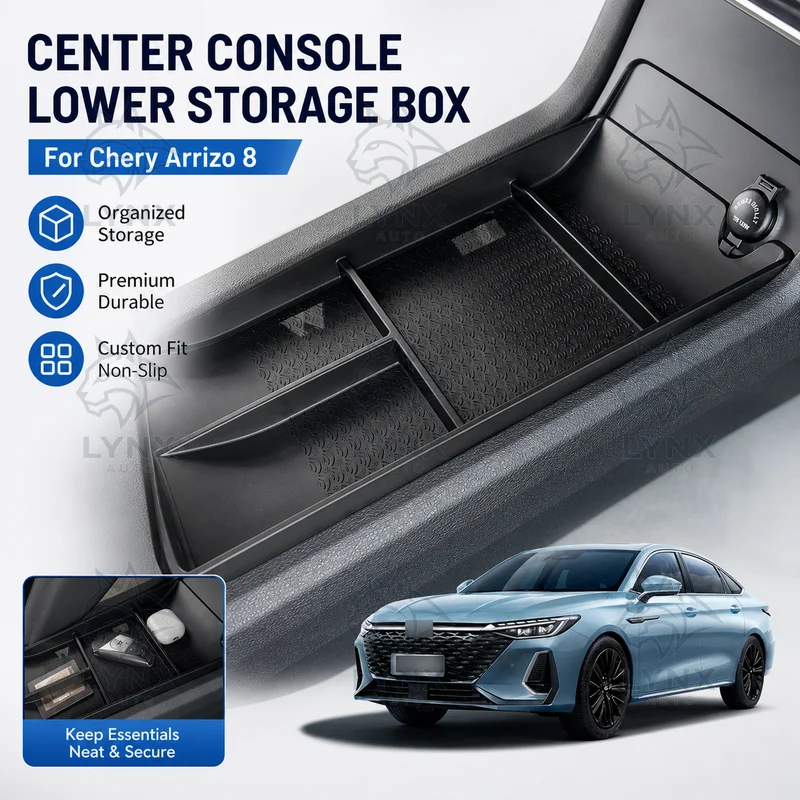 For Chery Arrizo 8 Center Console Lower Storage Box Car Organizer Automotive Accessories Custom Modification Parts