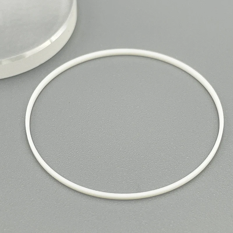 2/5/10Pcs White Waterproof Gasket For Crystal Glass Internal Dia 25-40mm Thick 0.35mm High 0.8mm O Ring Watch Gasket Watch Parts