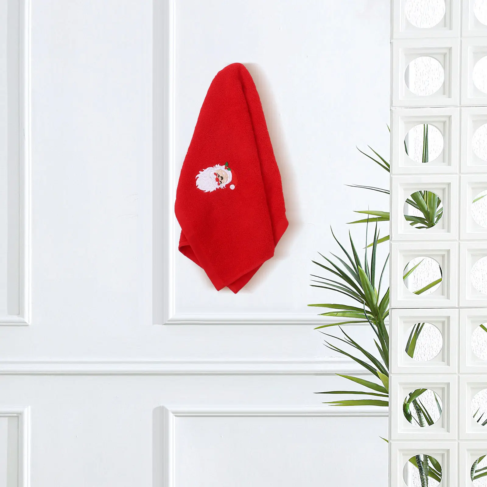 Christmas Towels Set 3pcs Embroidered Cotton Face Towels – Soft, Breathable & Eco-Friendly